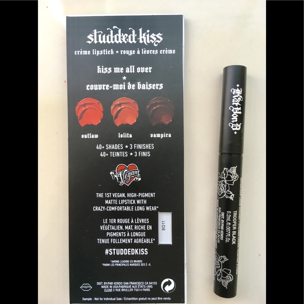 Eye liner plus lipstick plus powder 3 items make up Eye liner make up set makeup - Picture 3 of 6